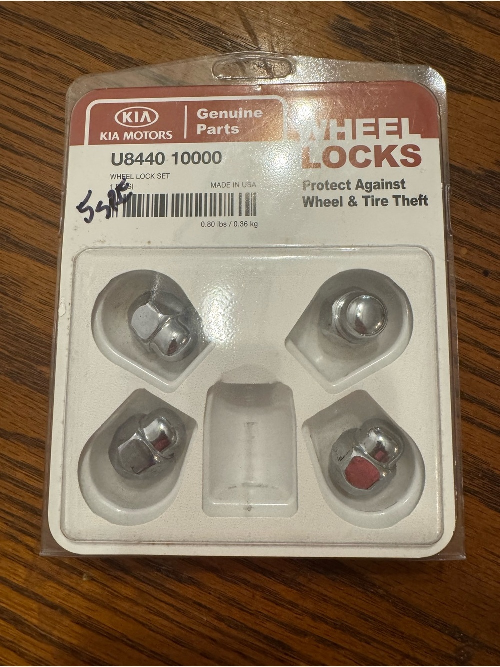 Kia Genuine Parts Wheel Lock Set - Silver